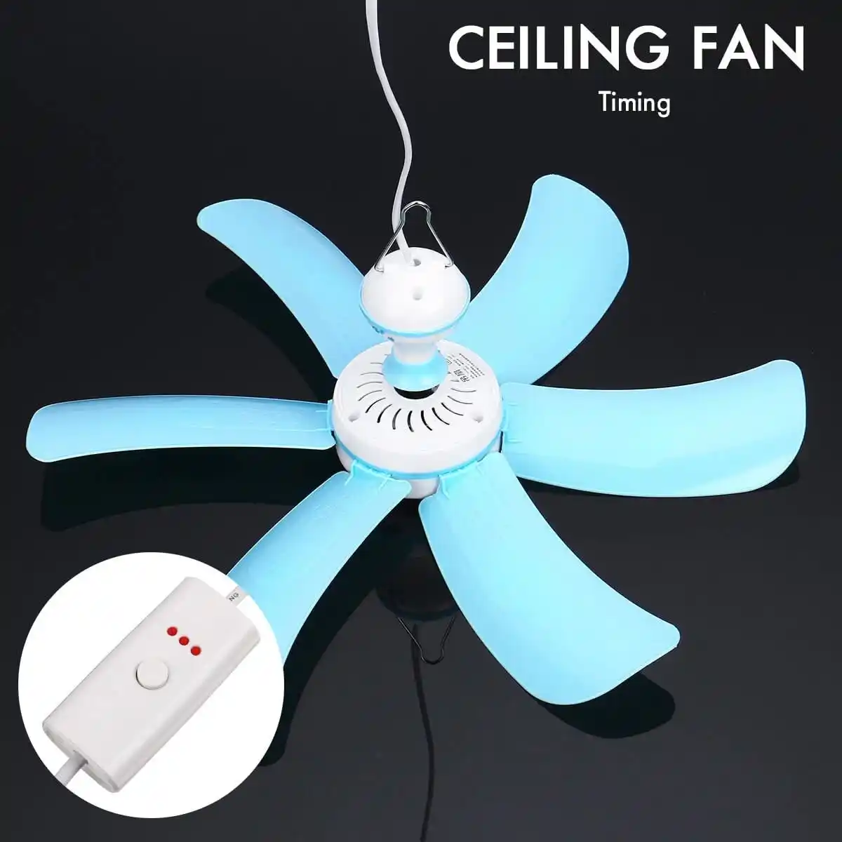 Mini portable ceiling fan 17''